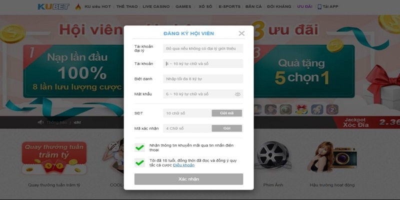 Hướng dẫn thành viên tạo tài khoản KuBet dễ dàng